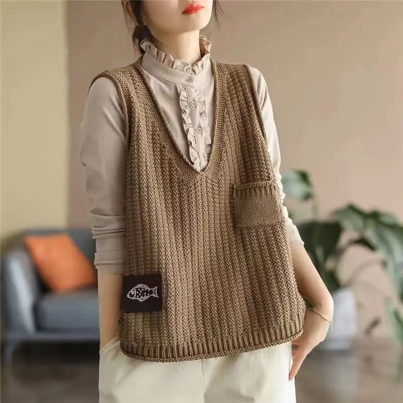 Winter Clothing Offer - Em Oferta: Colete Feminino de Tricô