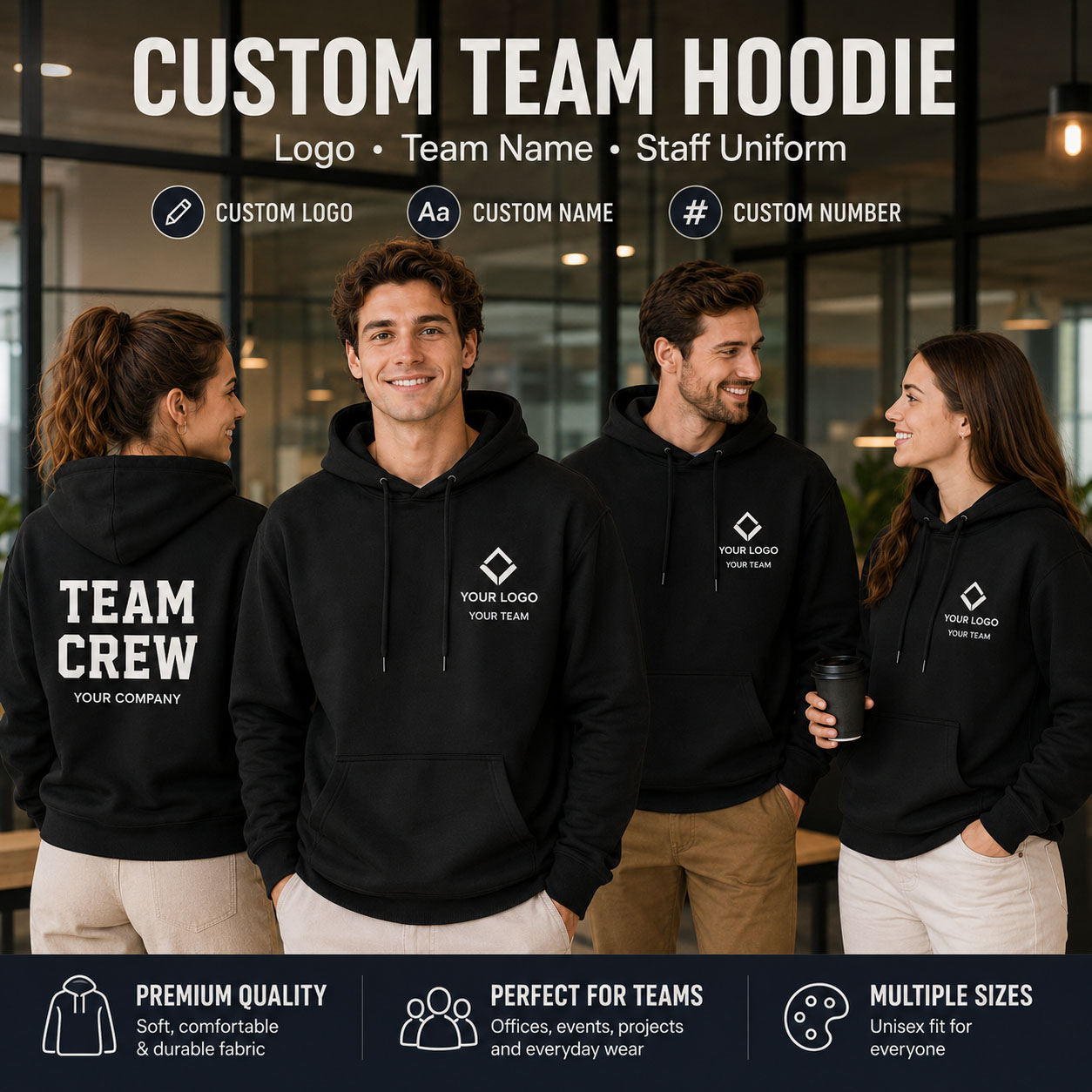 Winter Clothing Companies - Moletom Personalizado com Logo da Empresa