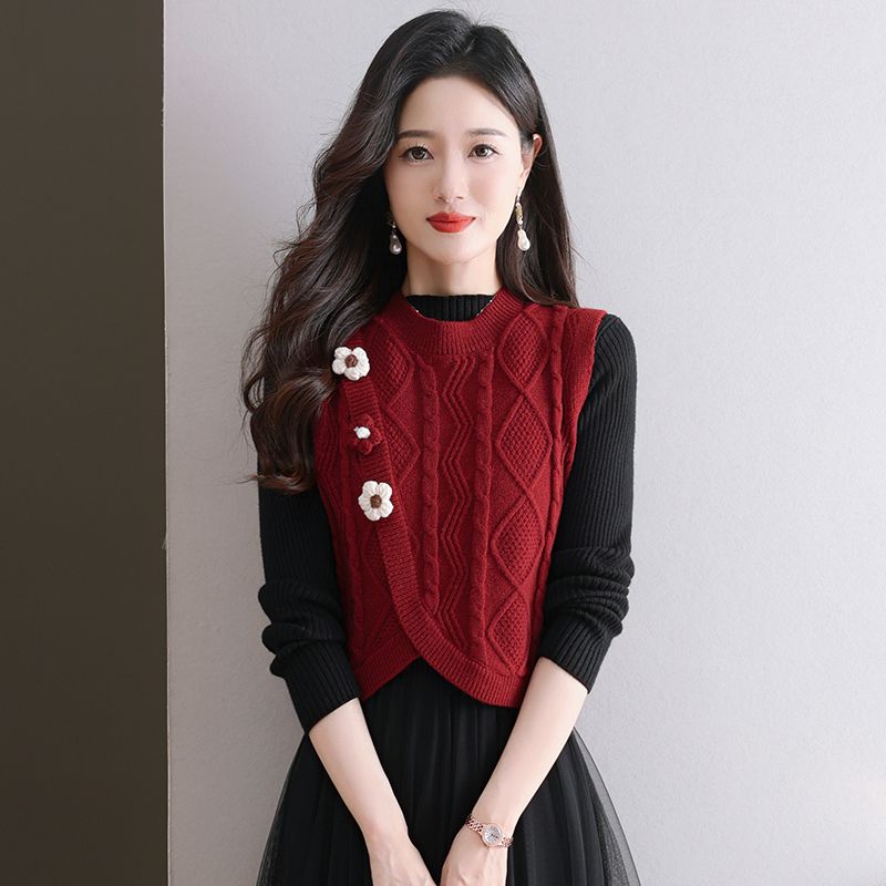 Winter Clothing Offer - Coletes de malha para mulheres curto