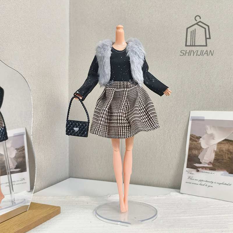 Winter Clothing Dress Up - 1/6 boneca artesanal vestido roupas de