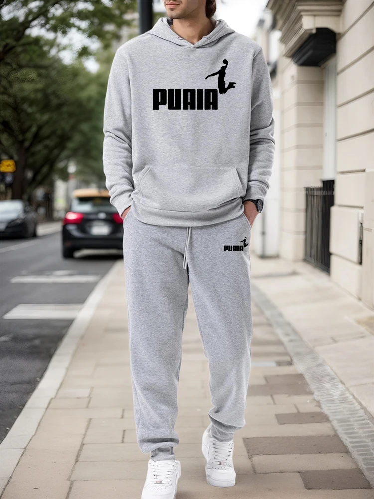 Winter Clothing - Conjunto Masculino/Agasalho com Capuz/Calça 2026 Outono
