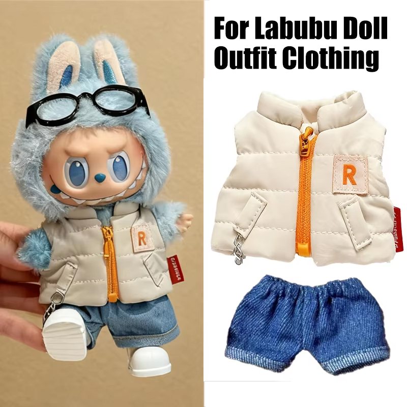 Winter Clothing Items - Para 15 17cm labubu boneca cor