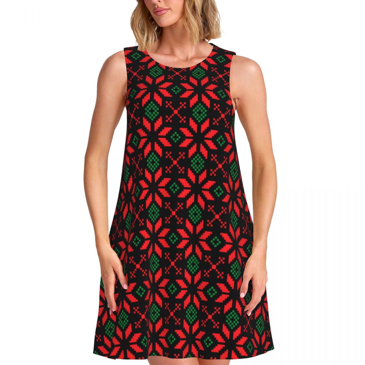 Winter Clothing Ideas - Vestido Casual Nórdico de Natal, Vestido