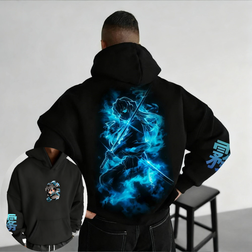 Winter Clothing For Boys - Moletom com capuz masculino Demon Slayer