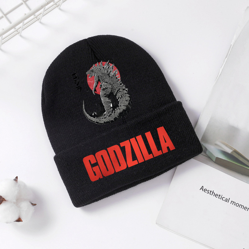 Winter Clothing For Boys - Godzilla chapéu de malha inverno primavera