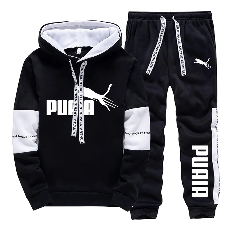 Winter Clothing - Conjunto Masculino de Moletom com Capuz