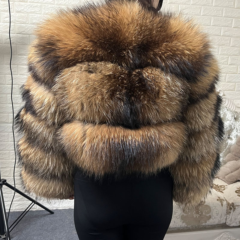 Plus size topos de pele marrom - Winter Clothing Women Sale avaliação e preço