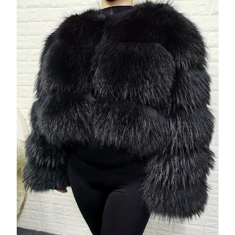 Plus size topos de pele marrom - Winter Clothing Women Sale avaliação e preço