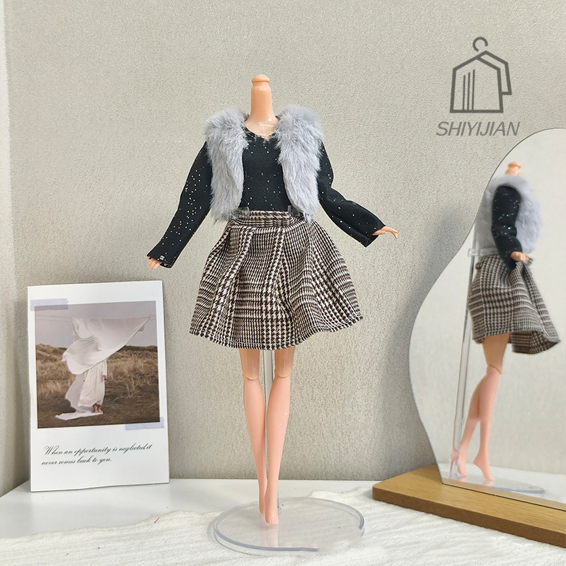 1/6 boneca artesanal vestido r - Winter Clothing Dress Up avaliação e preço