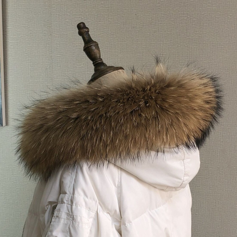 Gola de pele real para casaco  - Winter Clothing Women Sale avaliação e preço