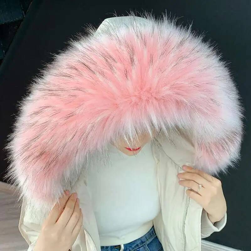 Gola de pele sintética destacá - Winter Clothing Women Sale avaliação e preço
