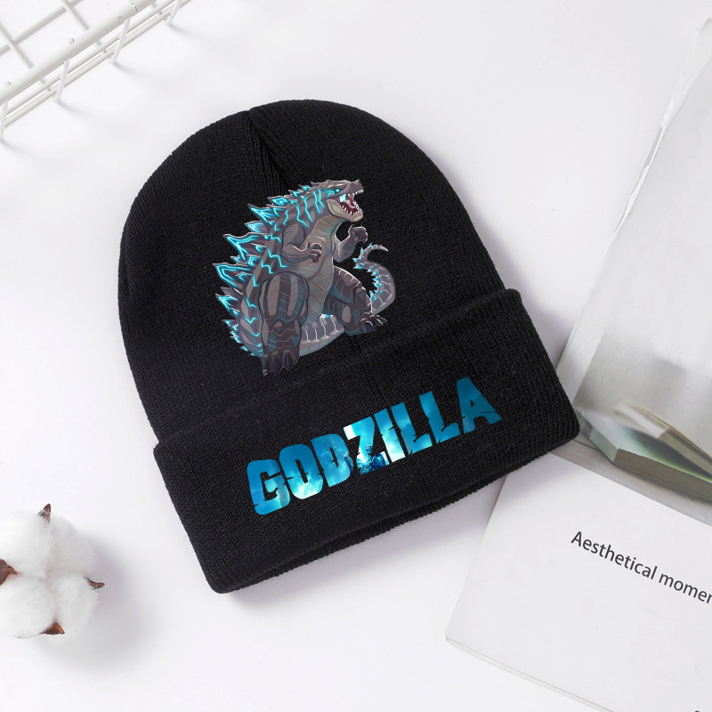 Godzilla chapéu de malha inver - Winter Clothing For Boys avaliação e preço