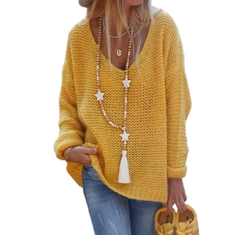 Novo Suéter Feminino de Tricô  - Winter Clothing Amazon avaliação e preço