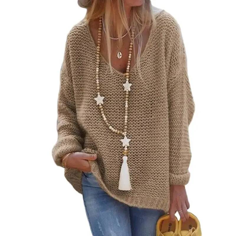 Novo Suéter Feminino de Tricô  - Winter Clothing Amazon avaliação e preço