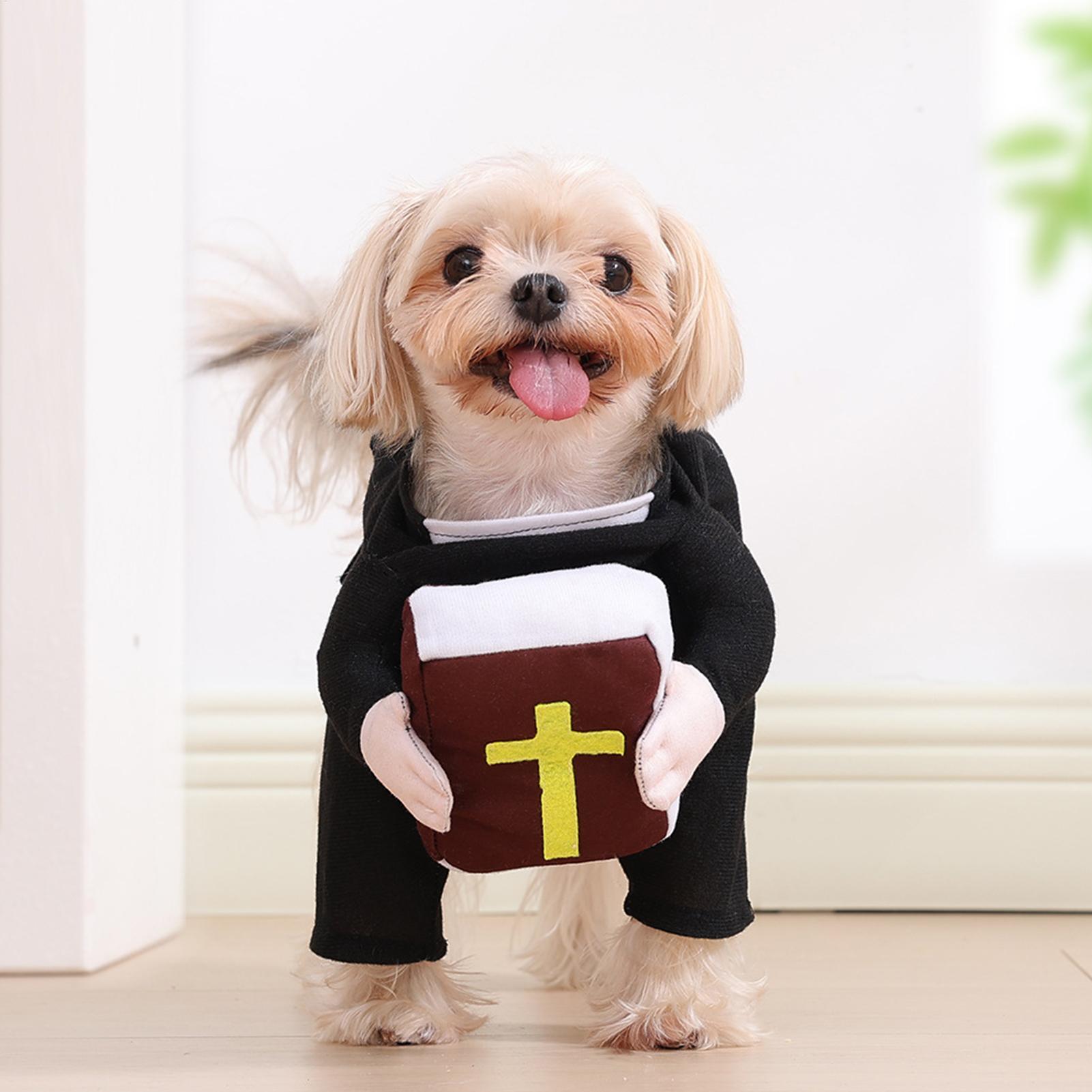 Cão cosplay traje engraçado sa - Winter Clothing Dress Up avaliação e preço